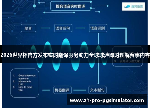 2026世界杯官方发布实时翻译服务助力全球球迷即时理解赛事内容